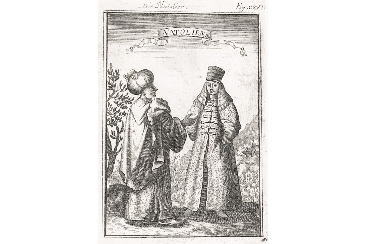 Anatolie , Mallet, mědiryt, 1719