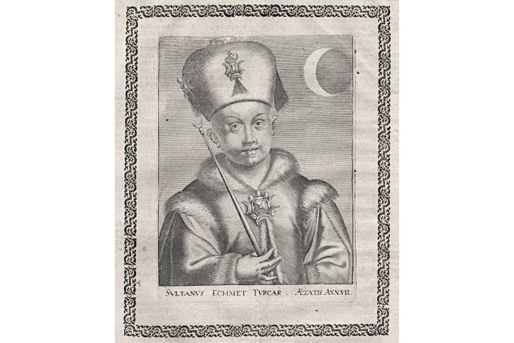 Mehmet IV. sultán, Merian, mědiryt,17. st.