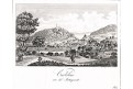 Karlovy Vary, Gerle, mědiryt, 1823