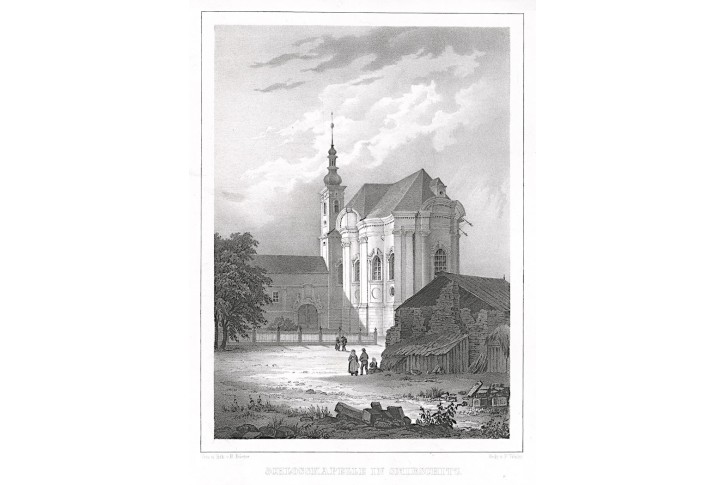 Smiřice, Semmler, litografie, 1845