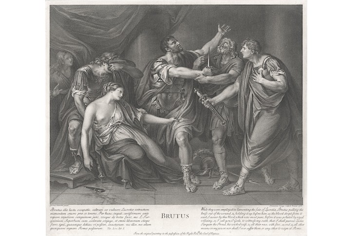 Brutus, Cunego, mědiryt, 1768