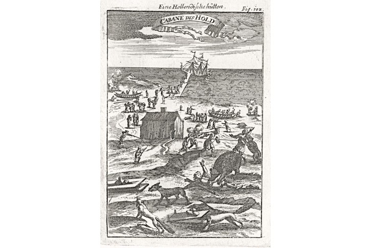 Novaja Zemlja, Mallet, mědiryt, 1719