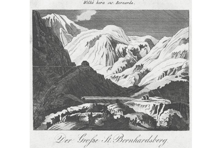 Bernhardsberg, Medau, mědiryt, (1830)