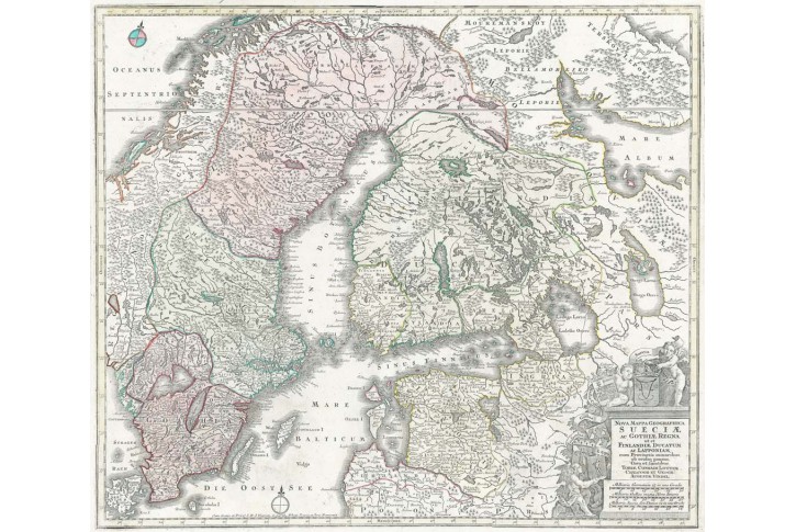 Lotter, Suecia, kolor. mědiryt,1760