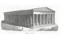 Atény Parthenon, Döbler, mědiryt, (1820)