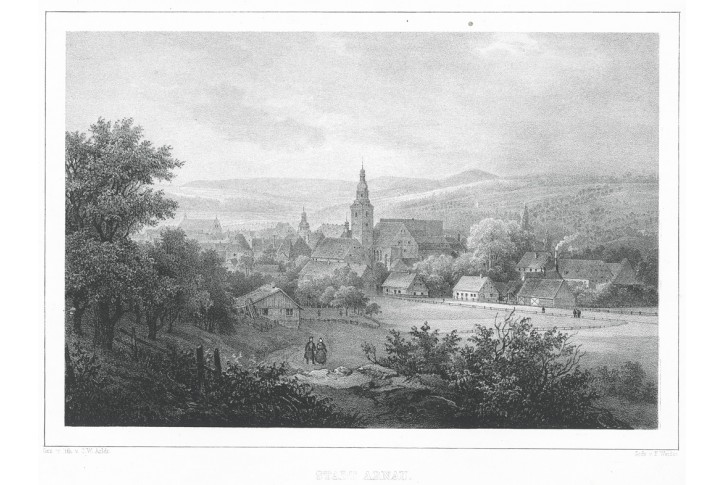 Hostinné, Semmler, litografie, 1845