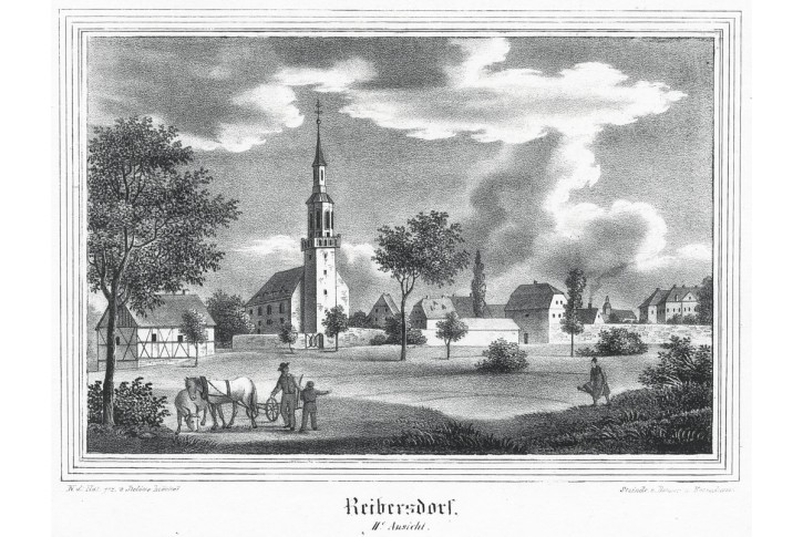 Rybarzowice - Reibersdorft II., litografie, 1837