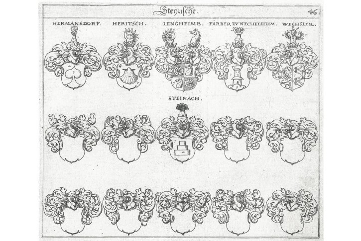 Steyrische 46, Siebmacher, mědiryt , 1772