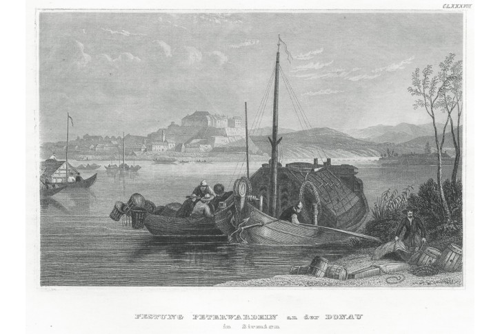 Petrovaradin Srbsko, Meyer, oceloryt, 1850