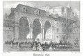 Praha Valdštejnská Salla terena, litografie, 1852