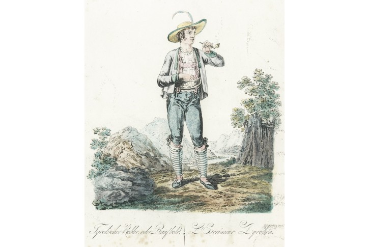 Kroj Tyrolsko lupič, lept, 1821