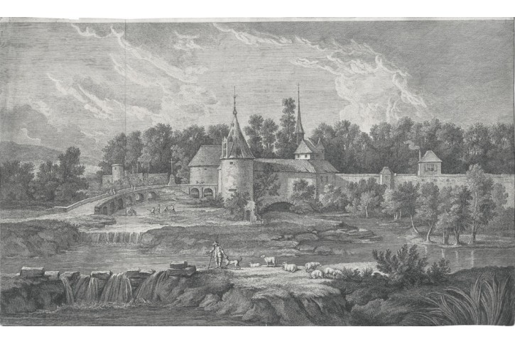 Beauvais Viile de, H. de Tardieu, mědiryt, 1747