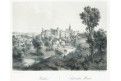 Jindřichův Hradec, Haun, litografie, 1860