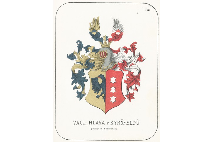 Hlava z Kyršfeldů, chromolitografie, 1880