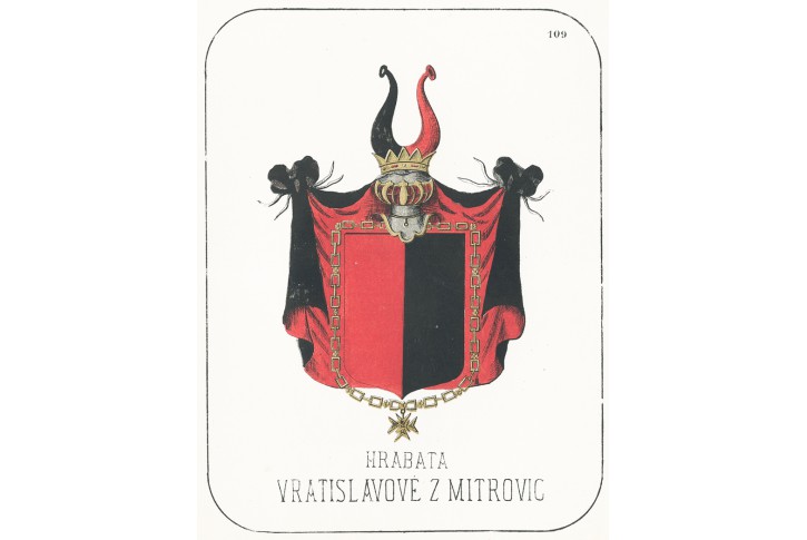 Vratislavové z Mitrovic, chromolitografie, 1880