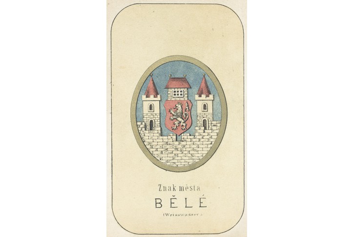 Bělá pod Bezdězem, chromolitografie, 1880