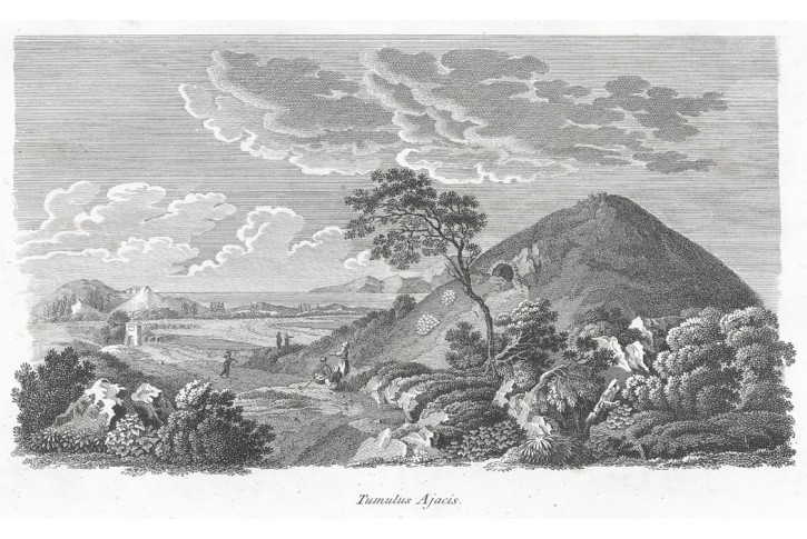 Tumulus Ajacis, mědiryt, (1810)