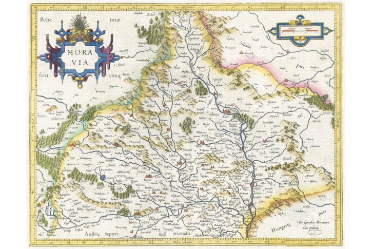 Mercator G., Moravia, mědiryt, 1616