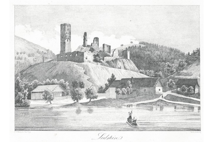 Libštejn, Heber, litografie, 1844