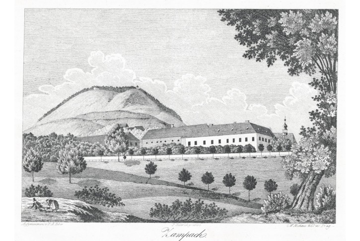 Žampach, Heber, litografie, 1844