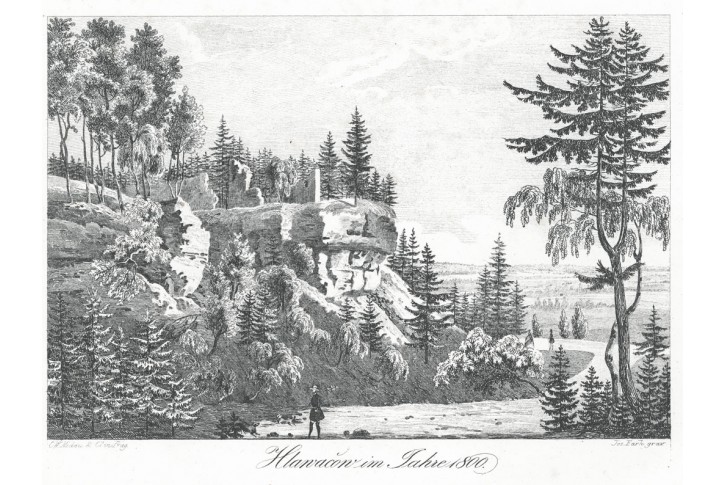 Hlavačov, Heber, litografie, 1844