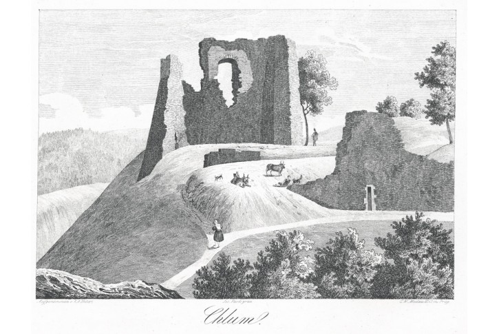 Chlum, Heber, litografie, 1844