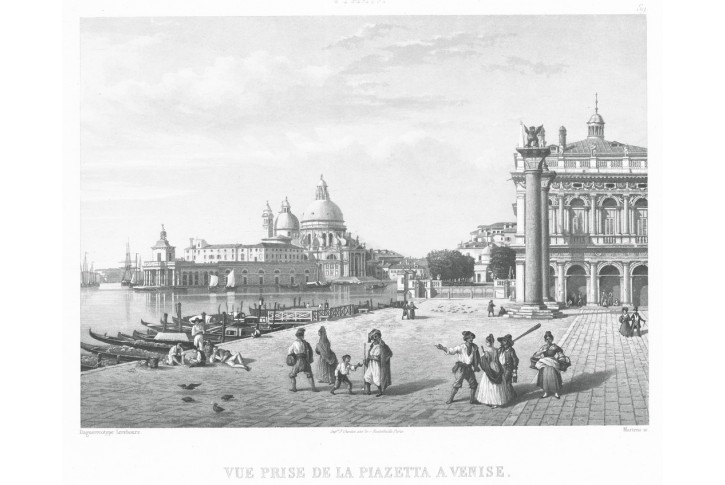 Venezia - San Marco, Lerebours, oceloryt, 1842