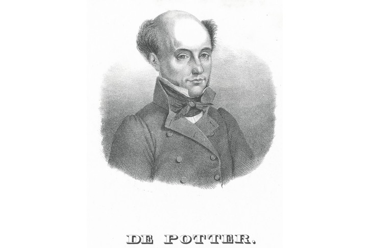 Louis de Potter, litografie, (1830)