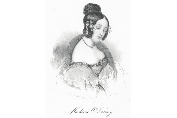 Madame Dorsay, litografie, (1830)