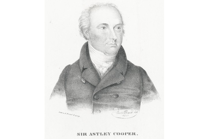 Sir Astley Cooper, litografie, (1830)