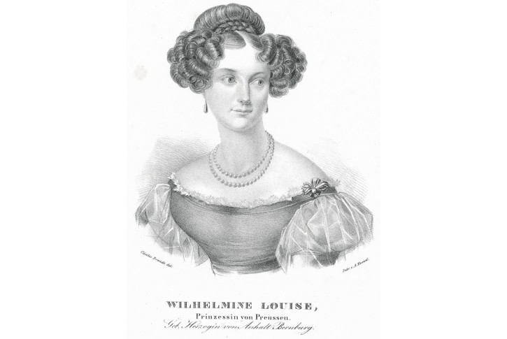 Wilhelmine L. Preussen, litografie, (1830)