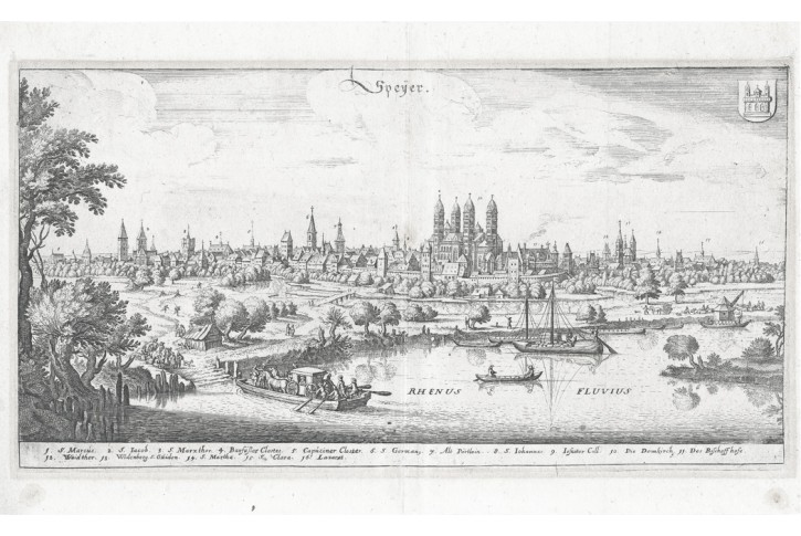 SPEYER, Merian,  mědiryt,  1640