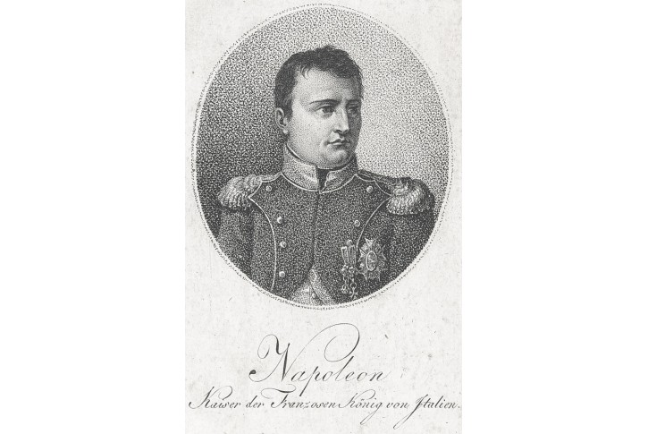 Napoleon , mědiryt, (1820)