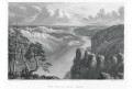 Bastei výhled, Batty, oceloryt 1829