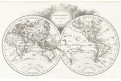 Perrot A. M.:  Mappe Monde, mědiryt, 1821