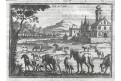 Koně pastva, Hohberg, mědiryt, 1684