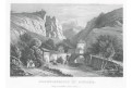 Mehadia Băile Herculane, Haase, oceloryt, 1840