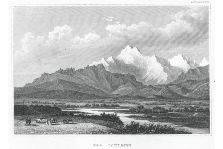 Kavkaz, Meyer, oceloryt, 1850