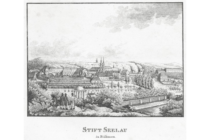 Želiv, mědiryt, (1820)