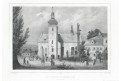 Vrchlabí Sv. Vavřinec, Semmler, litografie, 1845