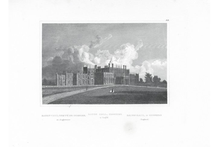 Eaton Hall, Meyer, oceloryt, 1850