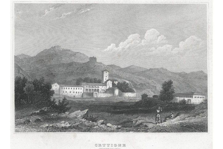 Cetinje, Meyer, oceloryt, 1850