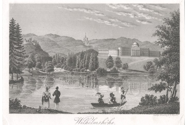 Wilhelmshöhe, mědiryt, (1820)